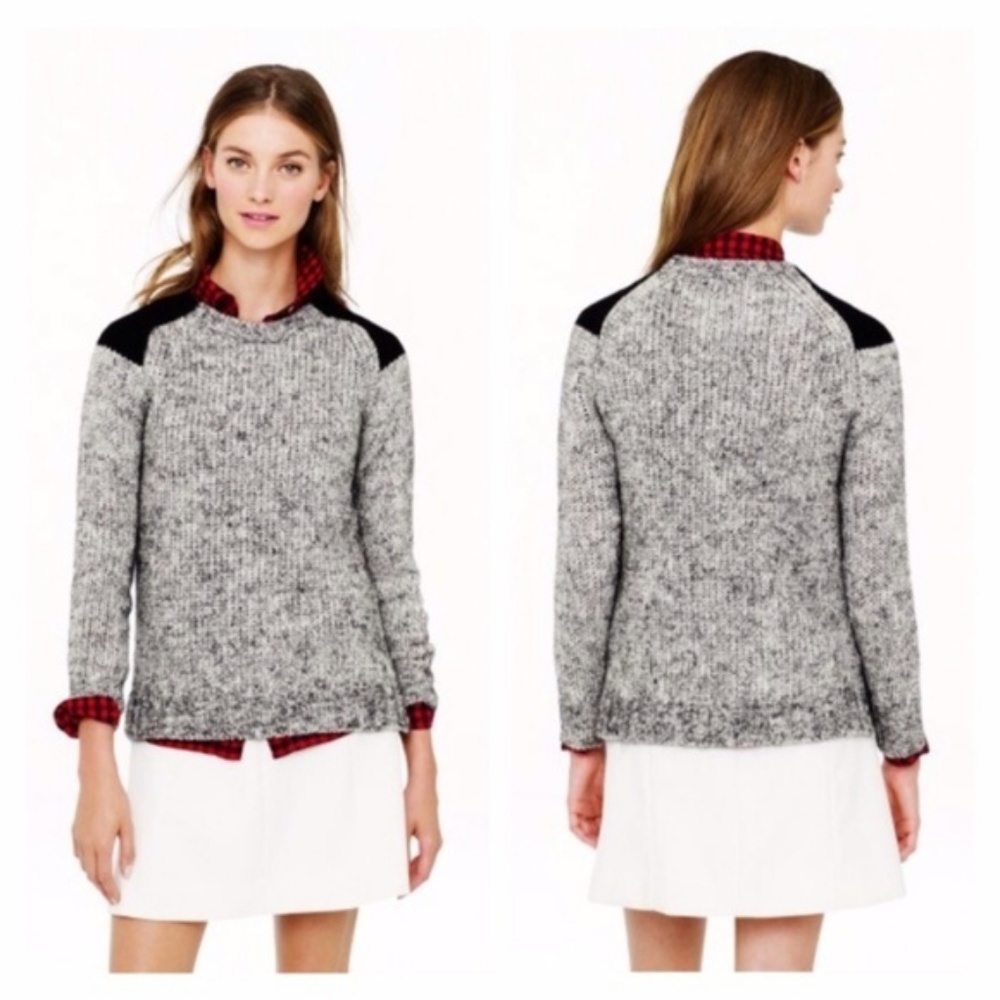 J.Crew Thick Knit Wool Mohair Grey Sweater Large